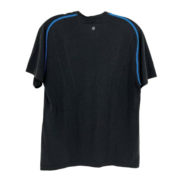 Lululemon T-shirt Men's Small Black Short Sleeve Workout Casual * - Picture 2 of 7